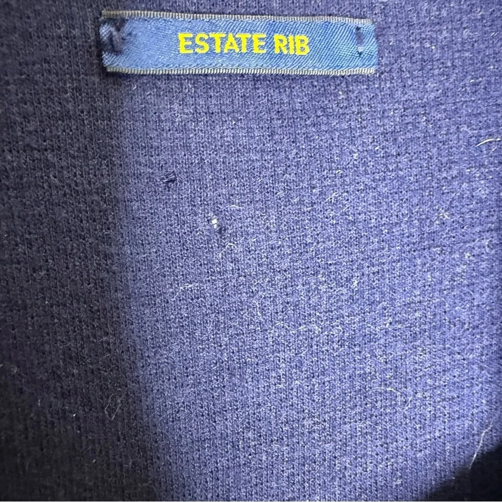 Polo Ralph Lauren Estate Rib Quarter Zip Navy XXL